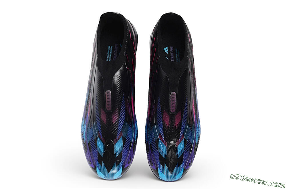 Adidas F50 Hyperfast Elite FG Firm Ground Soccer Cleats - Black/Core Black/Iridescent 4
