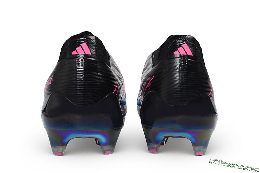 Adidas F50 Hyperfast Elite FG Firm Ground Soccer Cleats - Black/Core Black/Iridescent 5