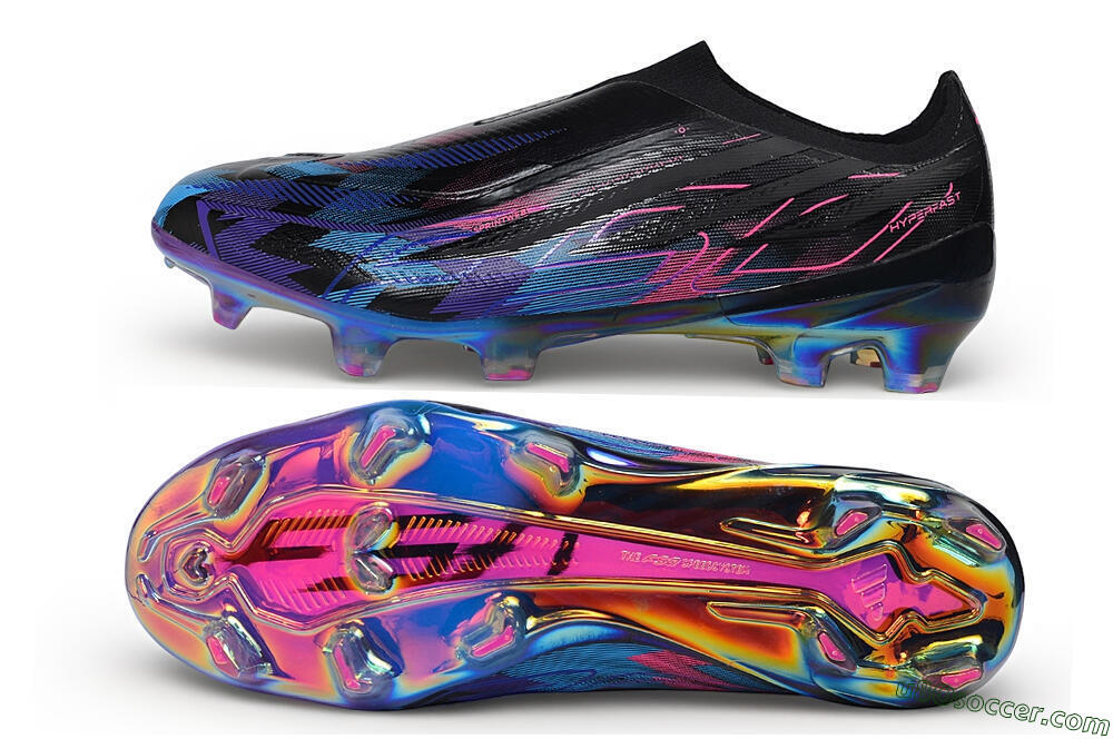 Adidas F50 Hyperfast Elite FG Firm Ground Soccer Cleats - Black/Core Black/Iridescent 0