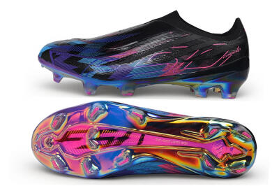Adidas F50 Hyperfast Elite FG Firm Ground Soccer Cleats - Black/Core Black/Iridescent