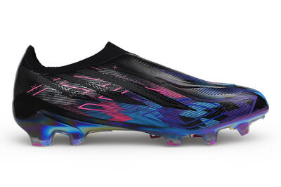 Adidas F50 Hyperfast Elite FG Firm Ground Soccer Cleats - Black/Core Black/Iridescent