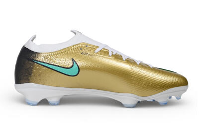 Nike Air Zoom Mercurial Vapor 17 Elite FG Firm Ground Soccer Cleats - Gold/Metallic Gold/Mint Green