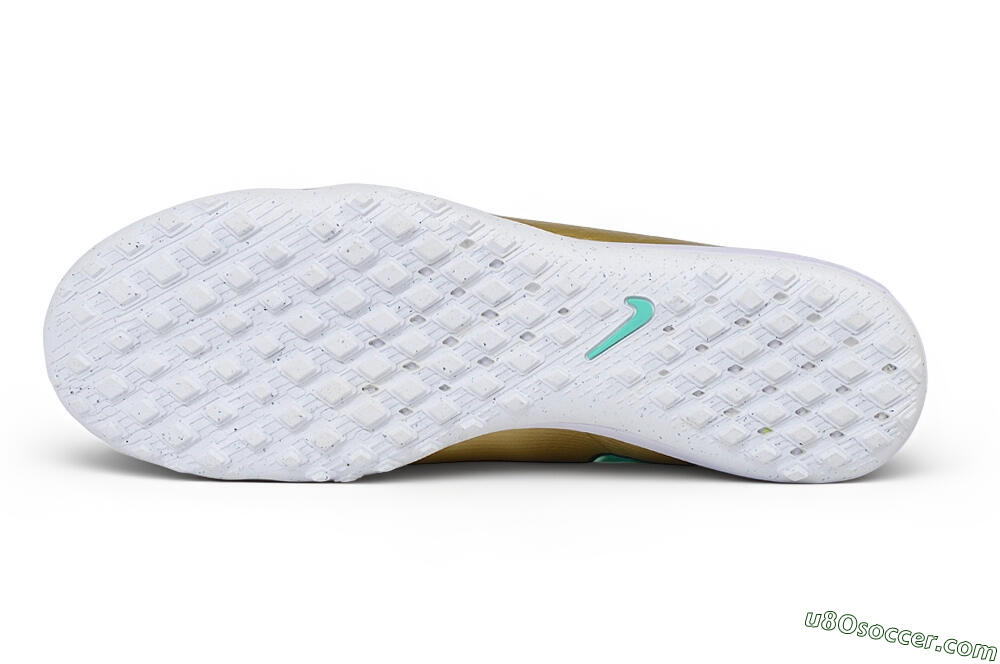 Nike Air Zoom Mercurial Vapor 17 Elite TF Artificial Turf Soccer Shoes - Gold/Metallic Gold/Mint Green 6