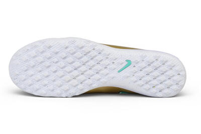 Nike Air Zoom Mercurial Vapor 17 Elite TF Artificial Turf Soccer Shoes - Gold/Metallic Gold/Mint Green