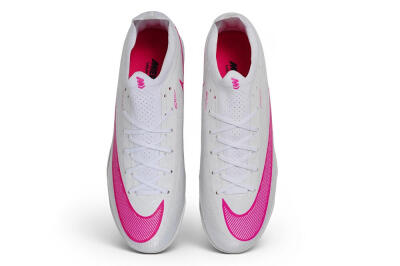 Nike Air Zoom Mercurial Vapor 17 Elite TF Artificial Turf Soccer Shoes - White/White/Hyper Pink
