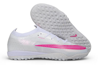 Nike Air Zoom Mercurial Vapor 17 Elite TF Artificial Turf Soccer Shoes - White/White/Hyper Pink