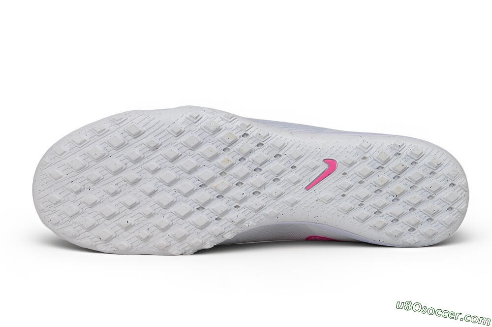 Nike Air Zoom Mercurial Vapor 17 Elite TF Artificial Turf Soccer Shoes - White/White/Hyper Pink 6