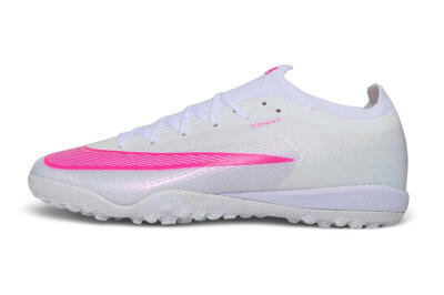 Nike Air Zoom Mercurial Vapor 17 Elite TF Artificial Turf Soccer Shoes - White/White/Hyper Pink