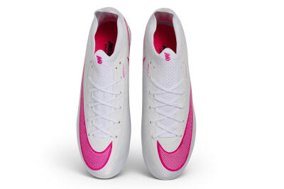 Nike Air Zoom Mercurial Vapor 17 Elite FG Firm Ground Soccer Cleats - White/White/Pink