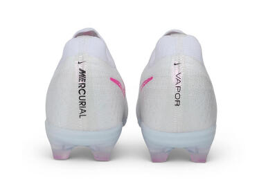 Nike Air Zoom Mercurial Vapor 17 Elite FG Firm Ground Soccer Cleats - White/White/Pink