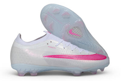 Nike Air Zoom Mercurial Vapor 17 Elite FG Firm Ground Soccer Cleats - White/White/Pink