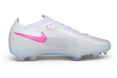 Nike Air Zoom Mercurial Vapor 17 Elite FG Firm Ground Soccer Cleats - White/White/Pink