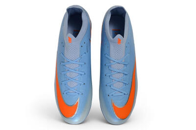 Nike Air Zoom Mercurial Vapor 17 Elite FG Firm Ground Soccer Cleats - Blue/Baltic Blue/Total Orange