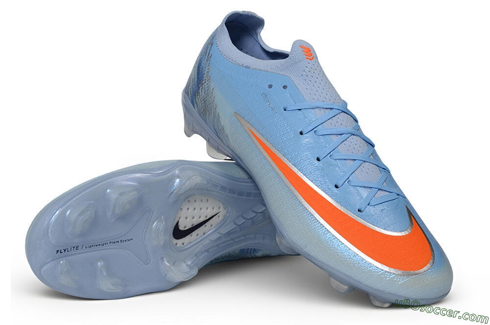 Nike Air Zoom Mercurial Vapor 17 Elite FG Firm Ground Soccer Cleats - Blue/Baltic Blue/Total Orange 3
