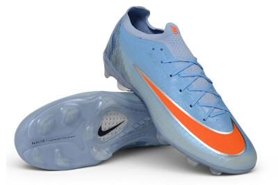 Nike Air Zoom Mercurial Vapor 17 Elite FG Firm Ground Soccer Cleats - Blue/Baltic Blue/Total Orange