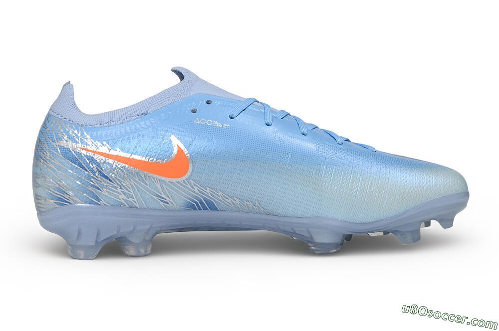 Nike Air Zoom Mercurial Vapor 17 Elite FG Firm Ground Soccer Cleats - Blue/Baltic Blue/Total Orange 7