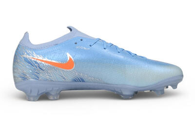 Nike Air Zoom Mercurial Vapor 17 Elite FG Firm Ground Soccer Cleats - Blue/Baltic Blue/Total Orange