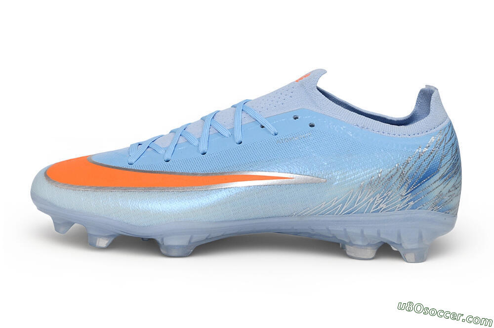 Nike Air Zoom Mercurial Vapor 17 Elite FG Firm Ground Soccer Cleats - Blue/Baltic Blue/Total Orange 2