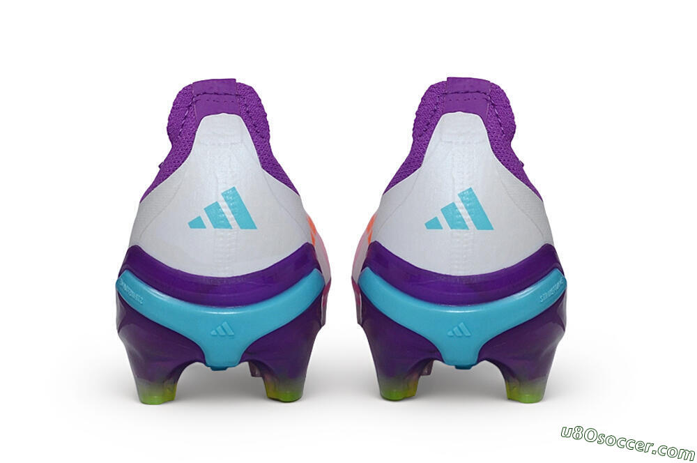Adidas Predator 26 Elite Laceless FG Firm Ground Soccer Cleats - Purple/Berry Pink/Electric Blue 5