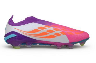 Adidas Predator 26 Elite Laceless FG Firm Ground Soccer Cleats - Purple/Berry Pink/Electric Blue