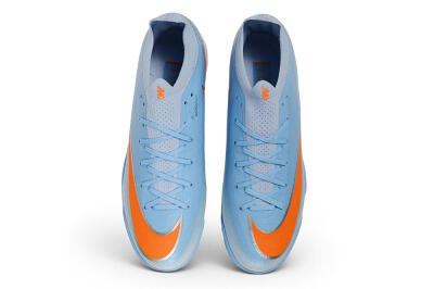 Nike Air Zoom Mercurial Vapor 17 Elite TF Artificial Turf Soccer Shoes - Blue/Baltic Blue/Laser Orange