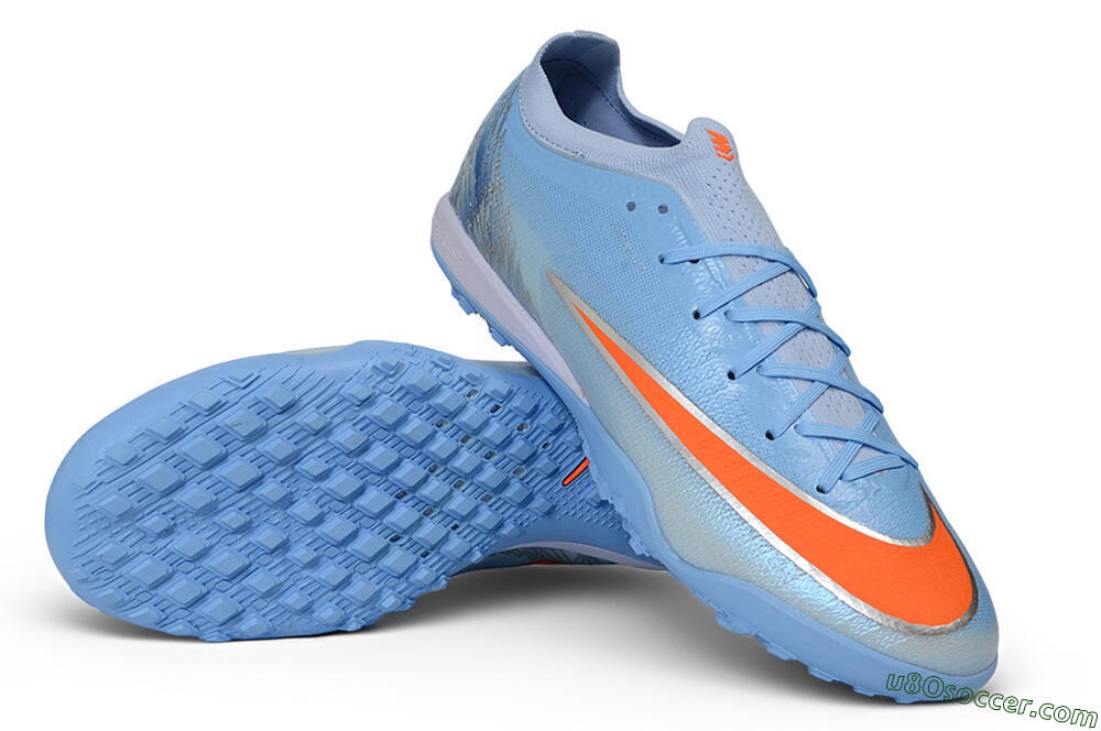 Nike Air Zoom Mercurial Vapor 17 Elite TF Artificial Turf Soccer Shoes - Blue/Baltic Blue/Laser Orange 3