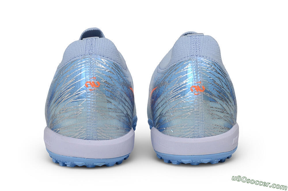 Nike Air Zoom Mercurial Vapor 17 Elite TF Artificial Turf Soccer Shoes - Blue/Baltic Blue/Laser Orange 5
