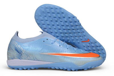Nike Air Zoom Mercurial Vapor 17 Elite TF Artificial Turf Soccer Shoes - Blue/Baltic Blue/Laser Orange