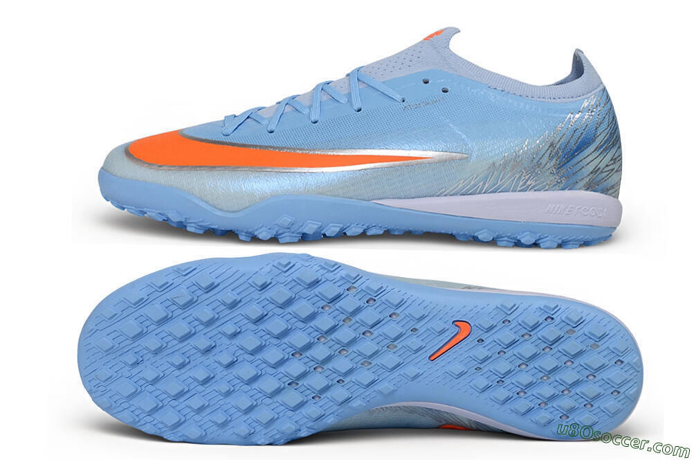Nike Air Zoom Mercurial Vapor 17 Elite TF Artificial Turf Soccer Shoes - Blue/Baltic Blue/Laser Orange 0