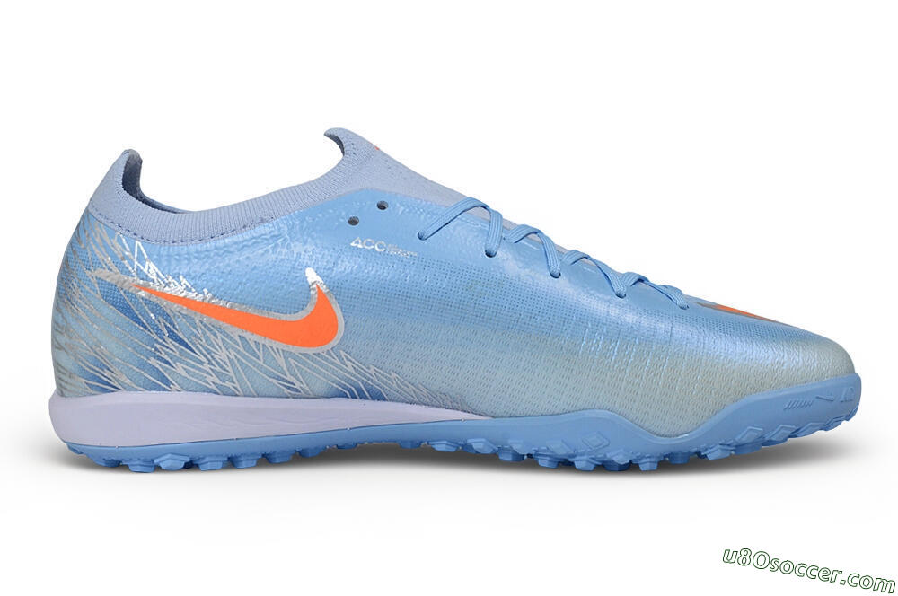 Nike Air Zoom Mercurial Vapor 17 Elite TF Artificial Turf Soccer Shoes - Blue/Baltic Blue/Laser Orange 7