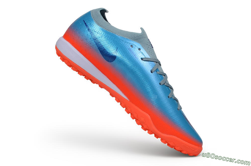 Nike Air Zoom Mercurial Vapor 17 Elite TF Artificial Turf Soccer Shoes - Blue/Baltic Blue/Bright Crimson 4
