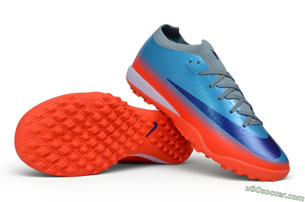 Nike Air Zoom Mercurial Vapor 17 Elite TF Artificial Turf Soccer Shoes - Blue/Baltic Blue/Bright Crimson 0