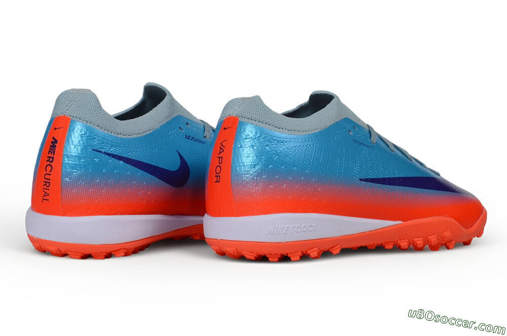Nike Air Zoom Mercurial Vapor 17 Elite TF Artificial Turf Soccer Shoes - Blue/Baltic Blue/Bright Crimson 6