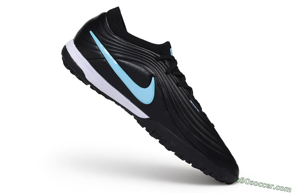 Nike Tiempo Legend 11 Elite TF Artificial Turf Soccer Shoes - Black/Black/University Blue 4