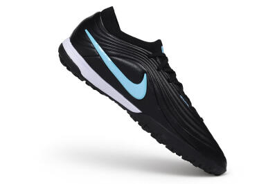 Nike Tiempo Legend 11 Elite TF Artificial Turf Soccer Shoes - Black/Black/University Blue