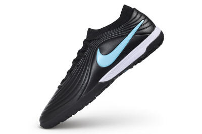 Nike Tiempo Legend 11 Elite TF Artificial Turf Soccer Shoes - Black/Black/University Blue