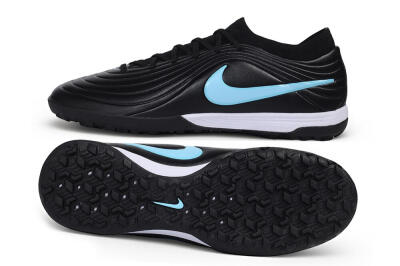Nike Tiempo Legend 11 Elite TF Artificial Turf Soccer Shoes - Black/Black/University Blue