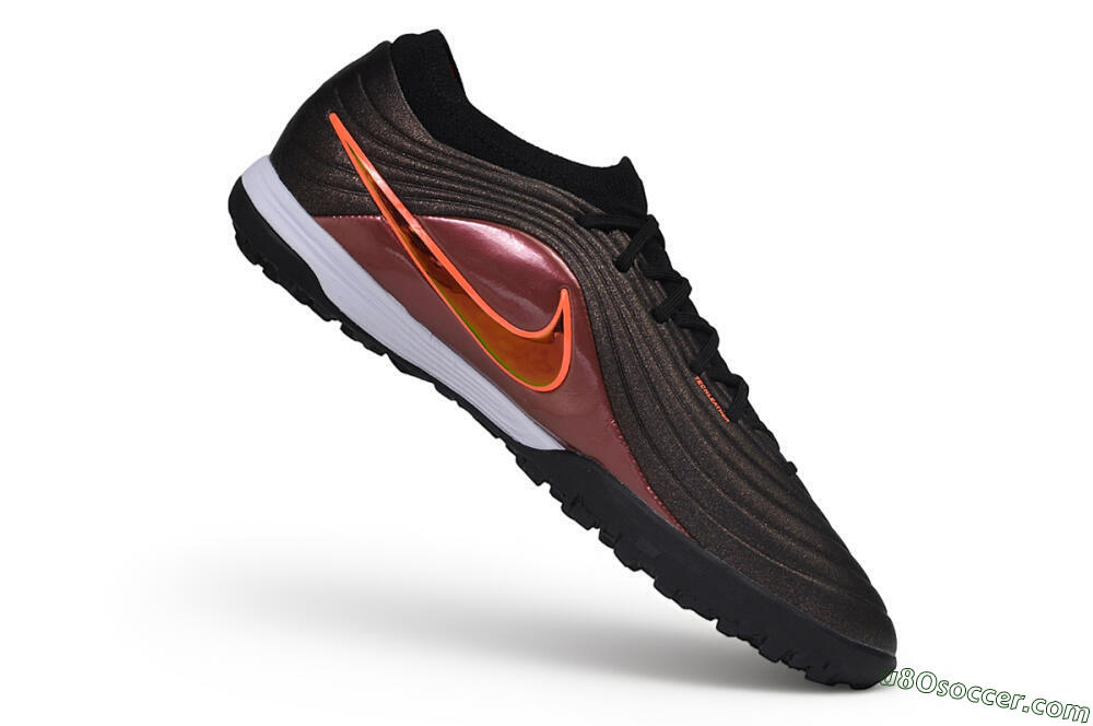 Nike Tiempo Legend 11 Elite TF Artificial Turf Soccer Shoes - Black/Black/Bronze/Total Orange 4
