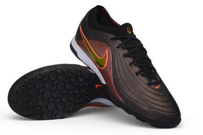 Nike Tiempo Legend 11 Elite TF Artificial Turf Soccer Shoes - Black/Black/Bronze/Total Orange