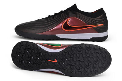 Nike Tiempo Legend 11 Elite TF Artificial Turf Soccer Shoes - Black/Black/Bronze/Total Orange