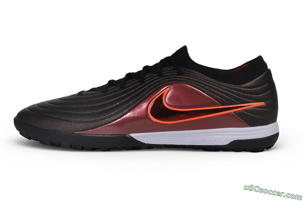 Nike Tiempo Legend 11 Elite TF Artificial Turf Soccer Shoes - Black/Black/Bronze/Total Orange 2
