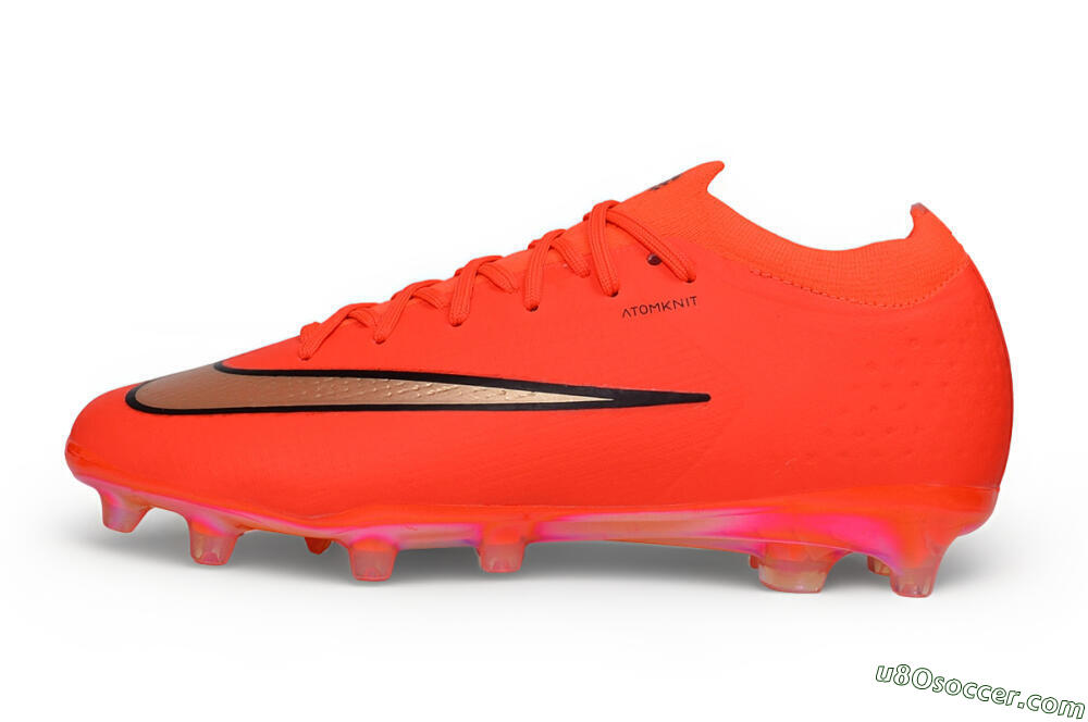 Nike Air Zoom Mercurial Vapor 17 Elite AG Artificial Grass Soccer Cleats - Orange/Bright Crimson/Metallic Copper 2