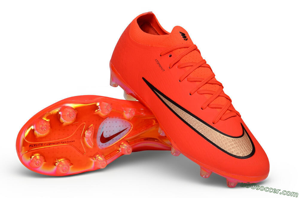 Nike Air Zoom Mercurial Vapor 17 Elite AG Artificial Grass Soccer Cleats - Orange/Bright Crimson/Metallic Copper 3