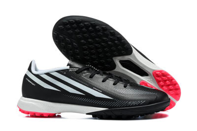 Adidas F50 Hyperfast Pro TF Artificial Turf Soccer Shoes - Black/Core Black/Cloud White