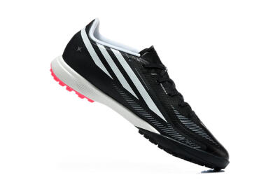 Adidas F50 Hyperfast Pro TF Artificial Turf Soccer Shoes - Black/Core Black/Cloud White