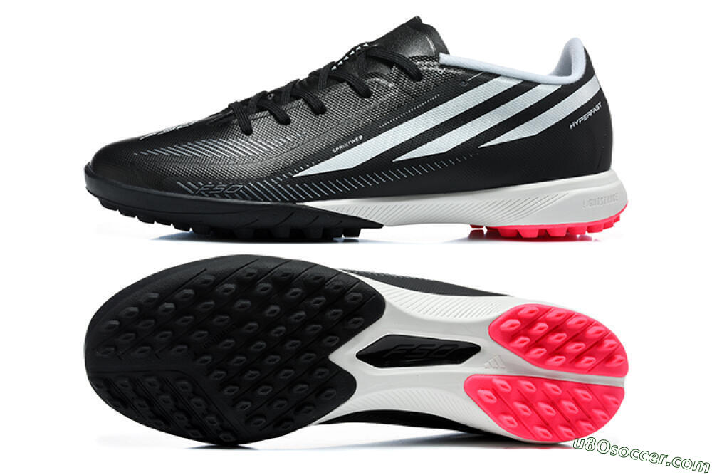 Adidas F50 Hyperfast Pro TF Artificial Turf Soccer Shoes - Black/Core Black/Cloud White 0