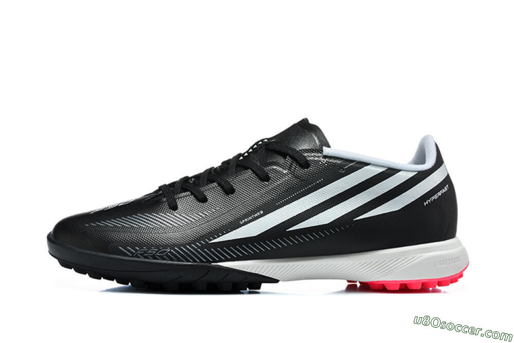 Adidas F50 Hyperfast Pro TF Artificial Turf Soccer Shoes - Black/Core Black/Cloud White 2