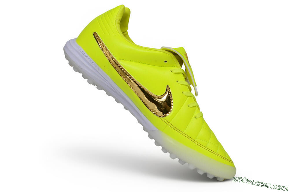 Nike Tiempo Legend SE TF Artificial Turf Soccer Shoes - Yellow/Volt/Metallic Gold 4