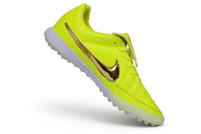 Nike Tiempo Legend SE TF Artificial Turf Soccer Shoes - Yellow/Volt/Metallic Gold