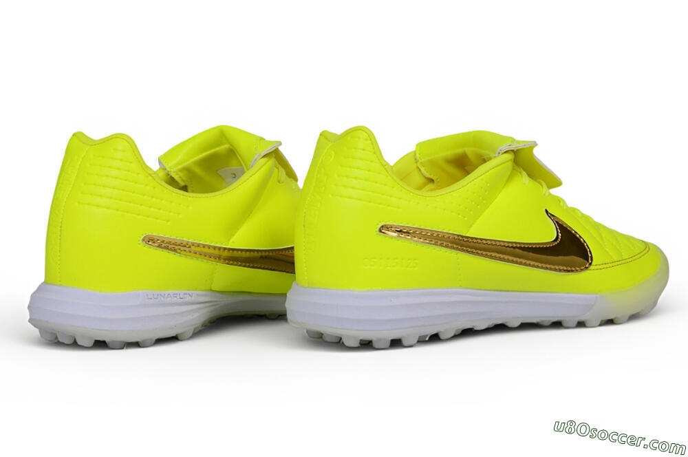 Nike Tiempo Legend SE TF Artificial Turf Soccer Shoes - Yellow/Volt/Metallic Gold 6